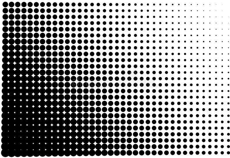 Halftone Pattern. Comic Background. Dotted Retro Backdrop with Circles,  Dots. Vector Illustration. Black and White Stock Vector - Illustration of  futuristic, creative: 96186155