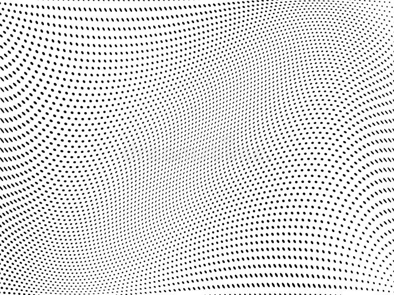 Halftone Pattern Digital Gradient with Dots. Futuristic Panel Stock ...