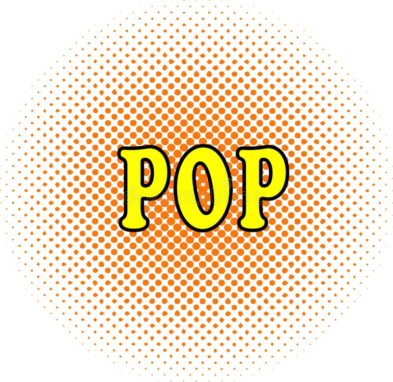 Halftone punt wirhn woord als achtergrond POP in pop-artstijl royalty-vrije illustratie Halftone punt wirhn woord als achtergrond POP in pop-artstijl royalty-vrije illustratie