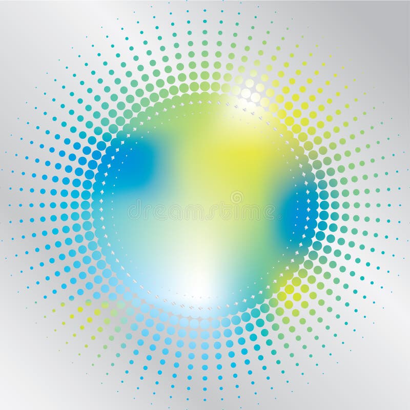 Halftone splash vector illustration