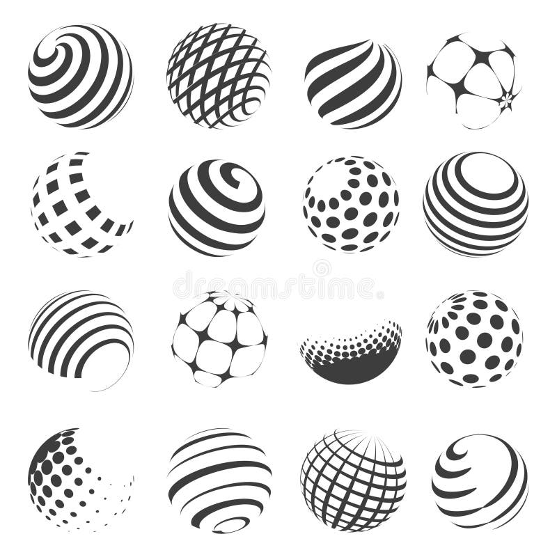 Halftone zwart-witte gebiedreeks vector illustratie Halftone zwart-witte gebiedreeks vector illustratie
