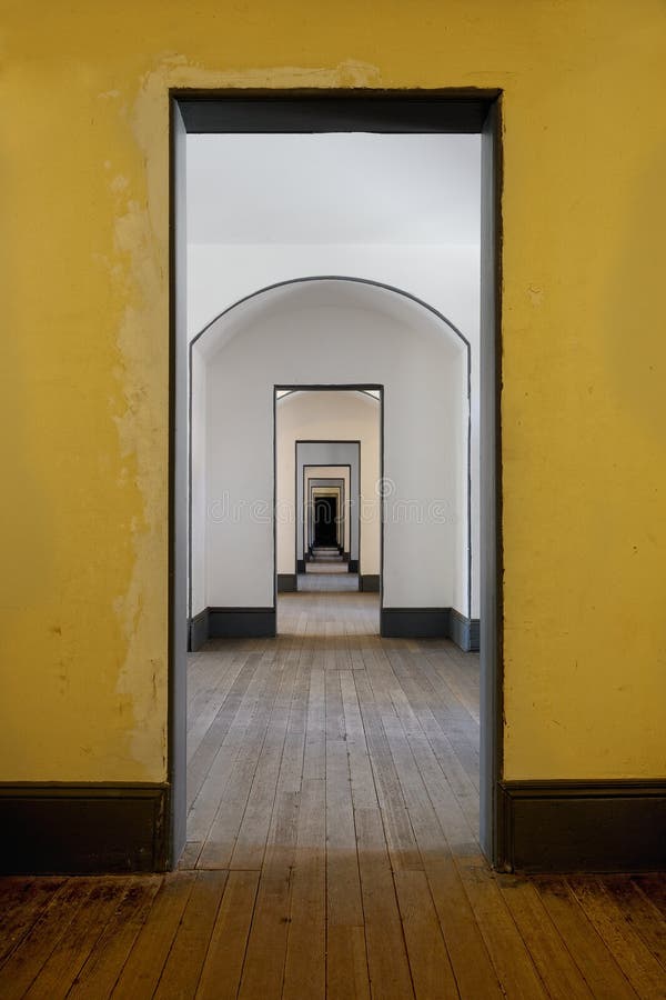 Hall of many doors stock photo Hall of many doors stock photo