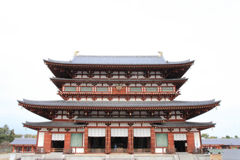 Hall principal de ji de Yakushi à Nara photographie stock Hall principal de ji de Yakushi à Nara photographie stock