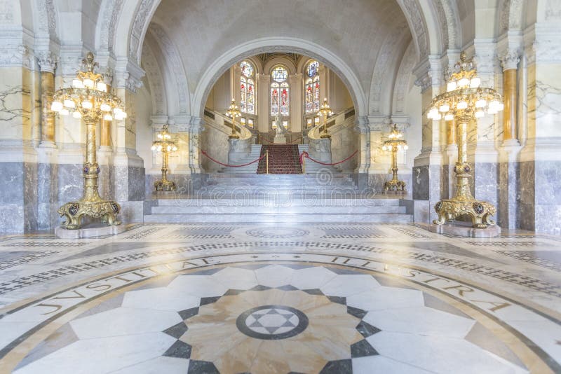 Hall principal du palais de paix photo stock Hall principal du palais de paix photo stock