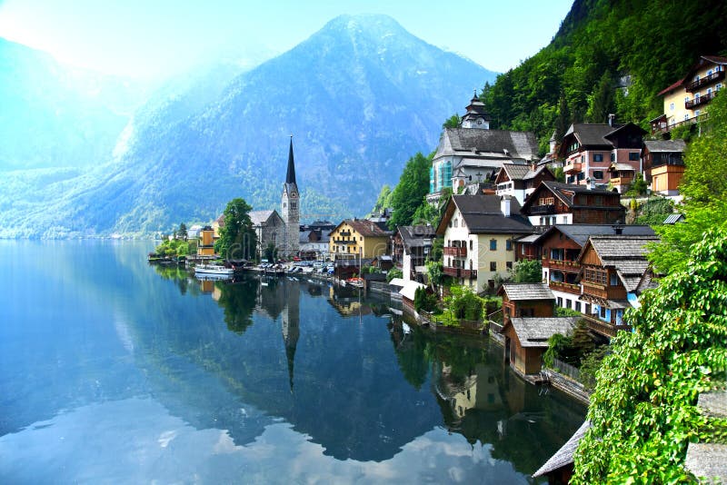 HallHallstatt, Haute-Autriche photo libre de droits