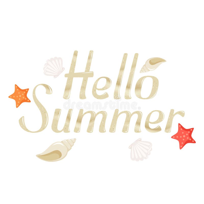 Hallo Sommersande lizenzfreie abbildung Hallo Sommersande lizenzfreie abbildung