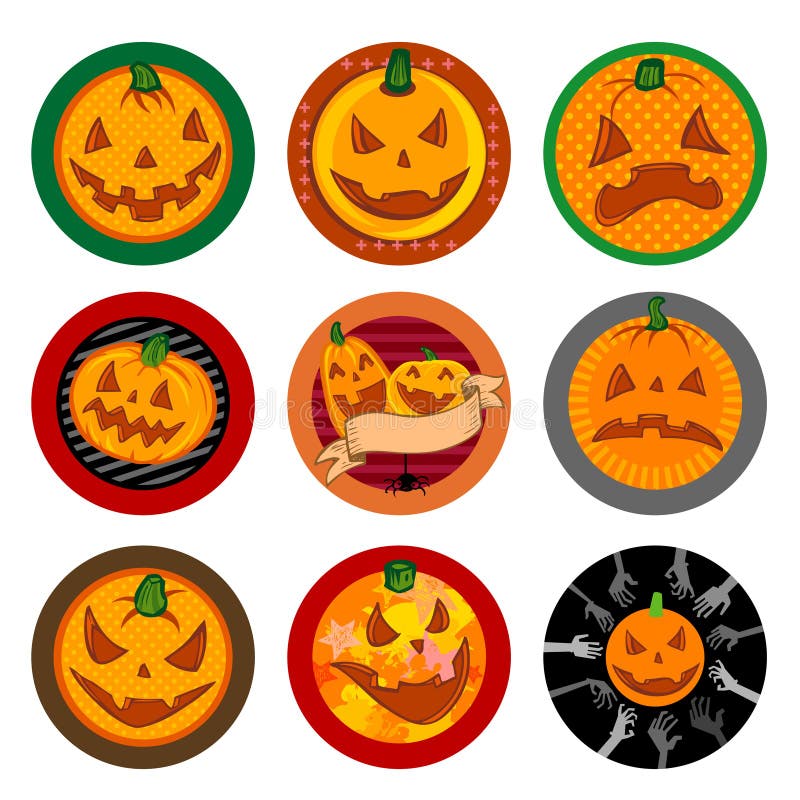 Hallooween drink coasters stock vector. Illustration of halloween 6474803