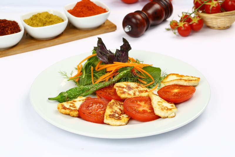 Halloumi cheese stock image. Image of halloumi, feta 97597827