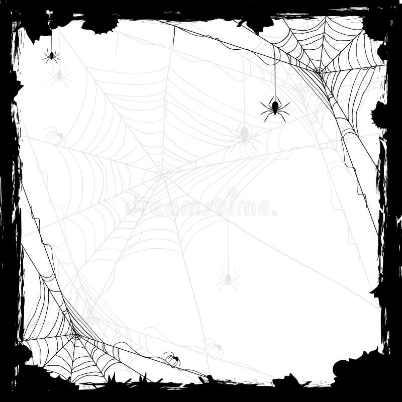 Halloween abstract background with black spiders, illustration. Halloween abstract background with black spiders, illustration.