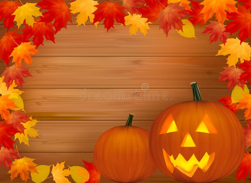 Halloween background with scary pumpkin. vector illustration Halloween background with scary pumpkin. vector illustration
