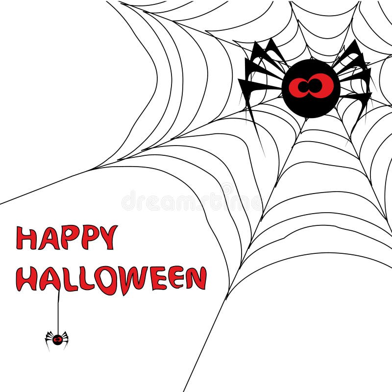 Halloween background with spider s web 3.