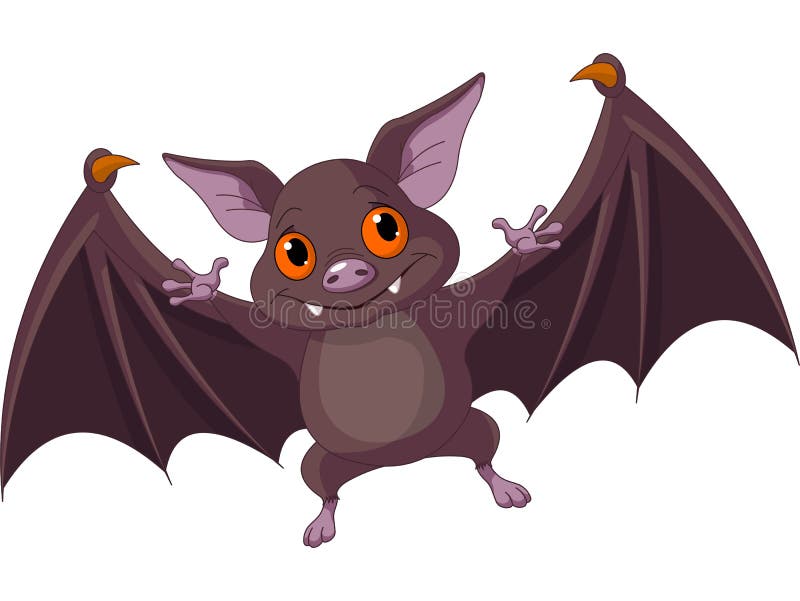 Halloween bat flying