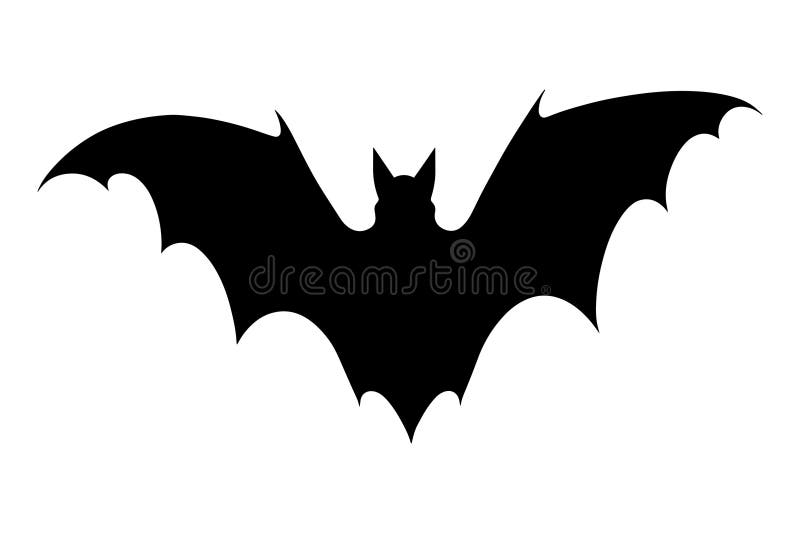 Halloween bat silhouette stock vector Illustration of design 284710130
