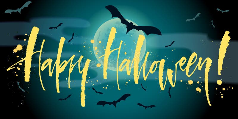 Halloween-Beschriftung vektor abbildung Halloween-Beschriftung vektor abbildung