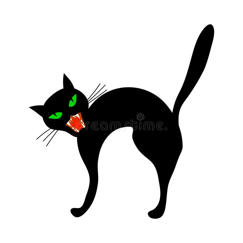 Halloween Black Cat Stock Vector Illustration Of Beautiful 178213258