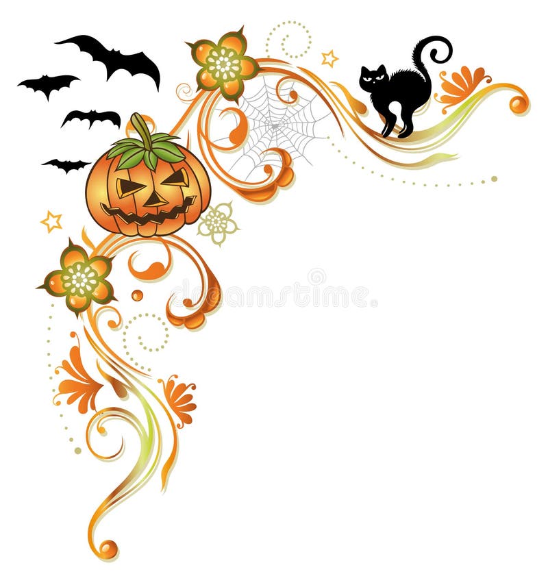 Download Halloween border stock vector. Illustration of leaf ...