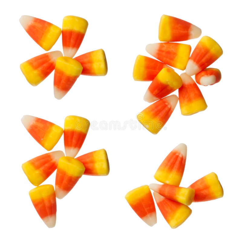 Halloween Candy Corns isolated on white