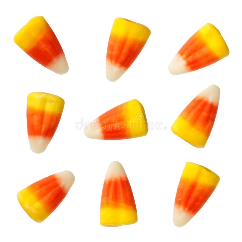 Halloween Candy Corns isolated on white