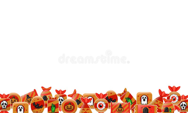 Halloween Candy Design Background Concept Stock Vector - Illustration