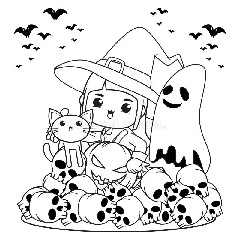 https://thumbs.dreamstime.com/b/halloween-coloring-book-cute-little-girl-witch-halloween-coloring-book-cute-little-girl-witch-265305283.jpg