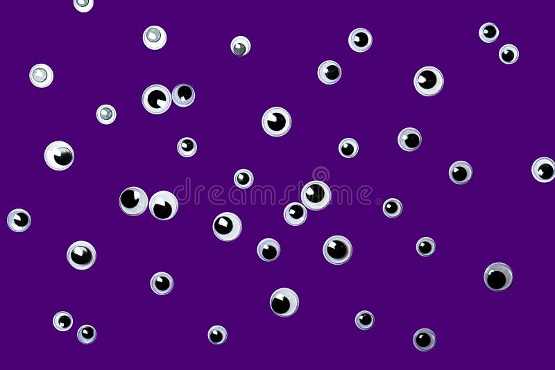 Halloween concept for horror with eyes on purple. royalty free stock photo Halloween concept for horror with eyes on purple. royalty free stock photo