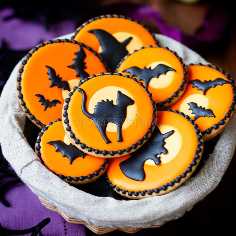 Halloween cookies stock photo. Image of baking, halloween 33056272