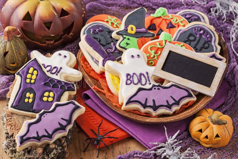 Halloween cookies stock photos Halloween cookies stock photos