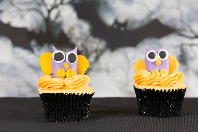 Halloween cupcakes stock foto Halloween cupcakes stock foto