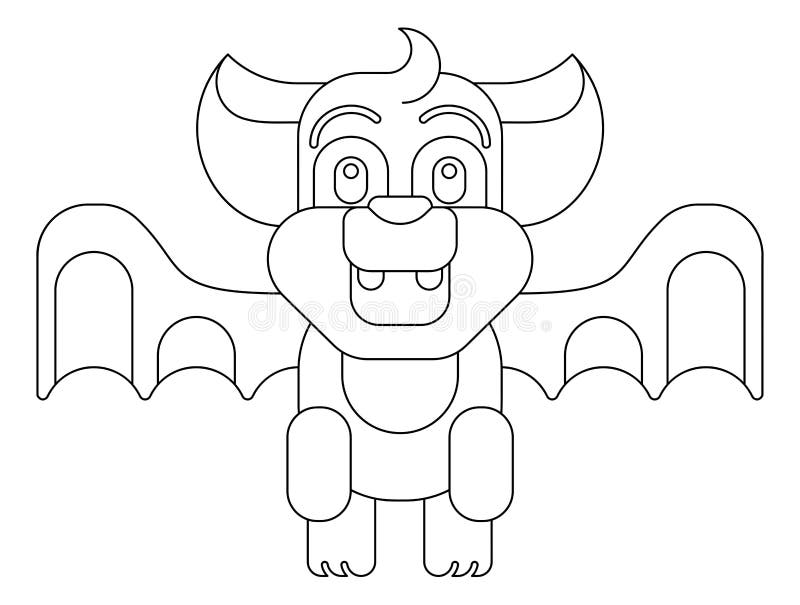 Halloween Cute Vampire Bat Cartoon vektor illustrationer