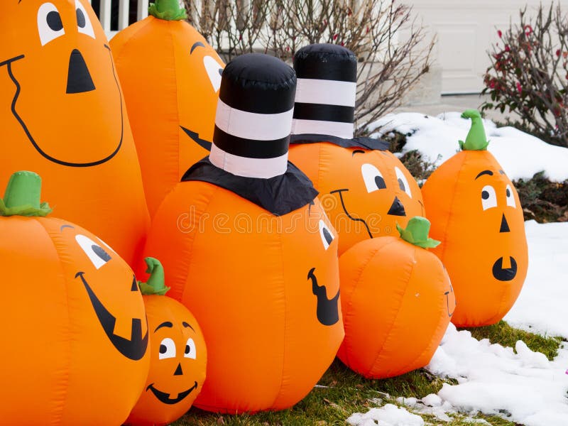 Halloween decorations stock image. Image of grass, decor 27378745