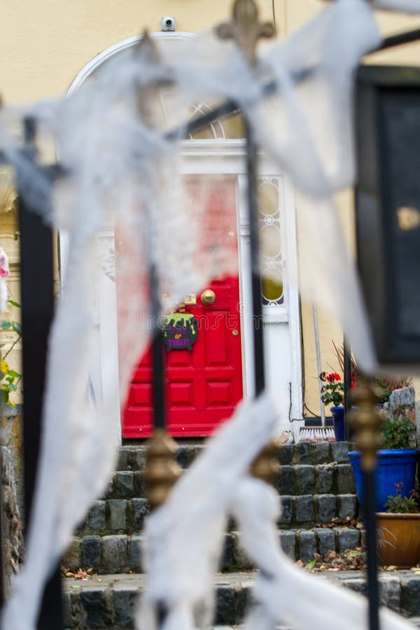 Halloween Decorations in Dublin, Ireland Editorial Photography Image