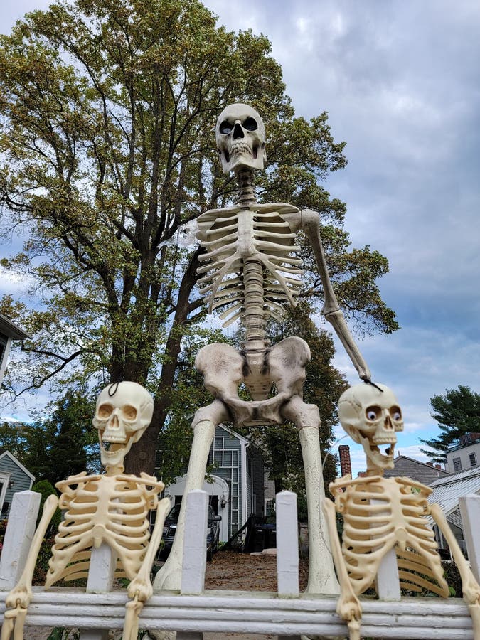 Halloween Decorations Set Up, Salem Massachusetts Editorial Stock Photo