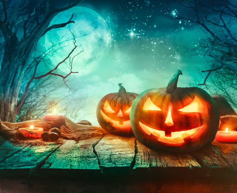 Halloween design with pumpkins stock illustration Halloween design with pumpkins stock illustration