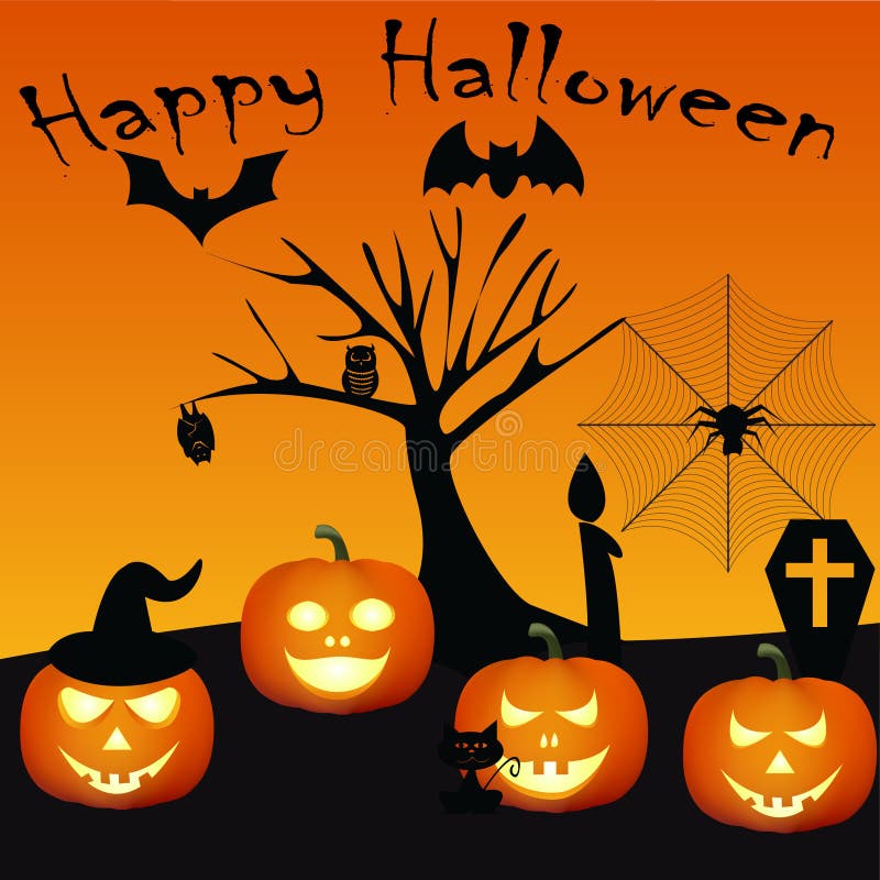 Halloween felice royalty illustrazione gratis Halloween felice royalty illustrazione gratis