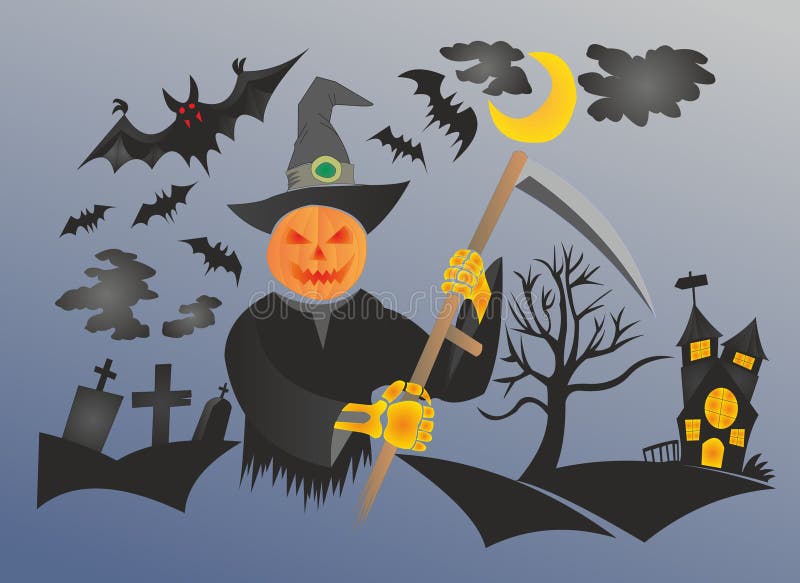 HALLOWEEN-Fest von Furcht vektor abbildung HALLOWEEN-Fest von Furcht vektor abbildung
