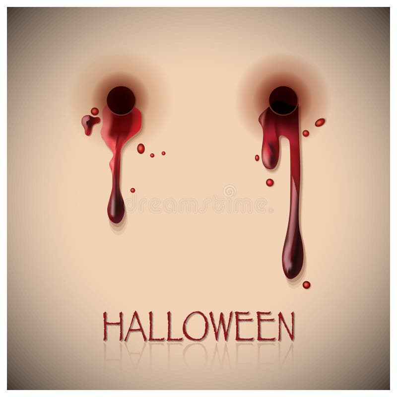 Halloween-Festivalbeet en Bloedachtergrond vector illustratie Halloween-Festivalbeet en Bloedachtergrond vector illustratie
