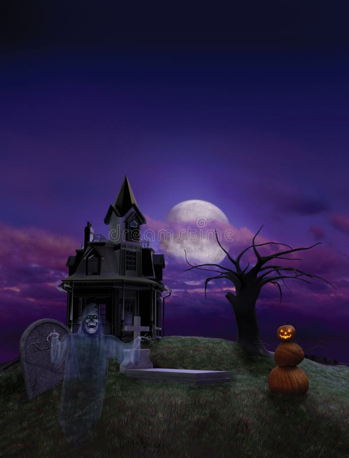Halloween Flier Background stock illustration