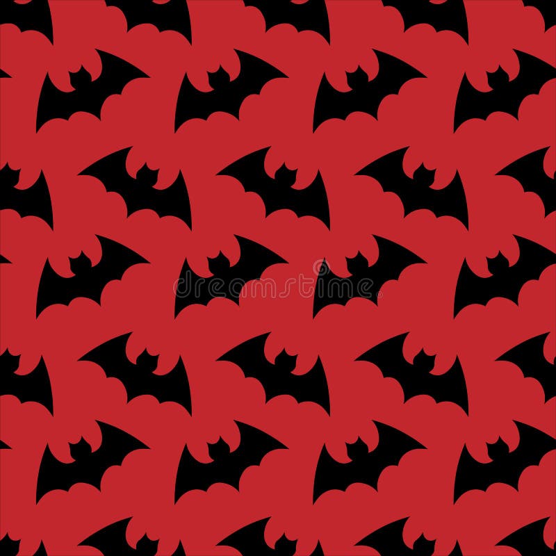 Halloween Flying Bat Halloween Orange Seamless Pattern Wallpaper Background Silhouette Of Bats Seamless Pattern Hallowe Stock Illustration Illustration Of Dracula Festive