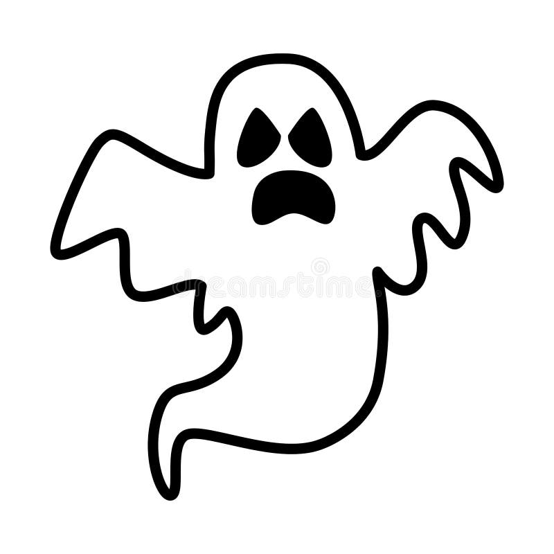 halloween ghost floating character icon 4161049 Vector Art at Vecteezy