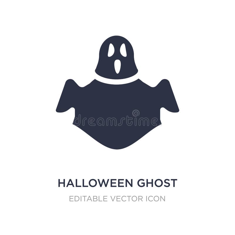 halloween ghost icon on white background. Simple element illustration from Halloween concept vector illustration halloween ghost icon on white background. Simple element illustration from Halloween concept vector illustration