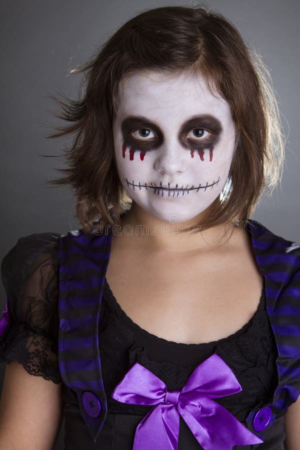 Girl stock photo. Image of beauty, portrait, happy, halloween - 23702024