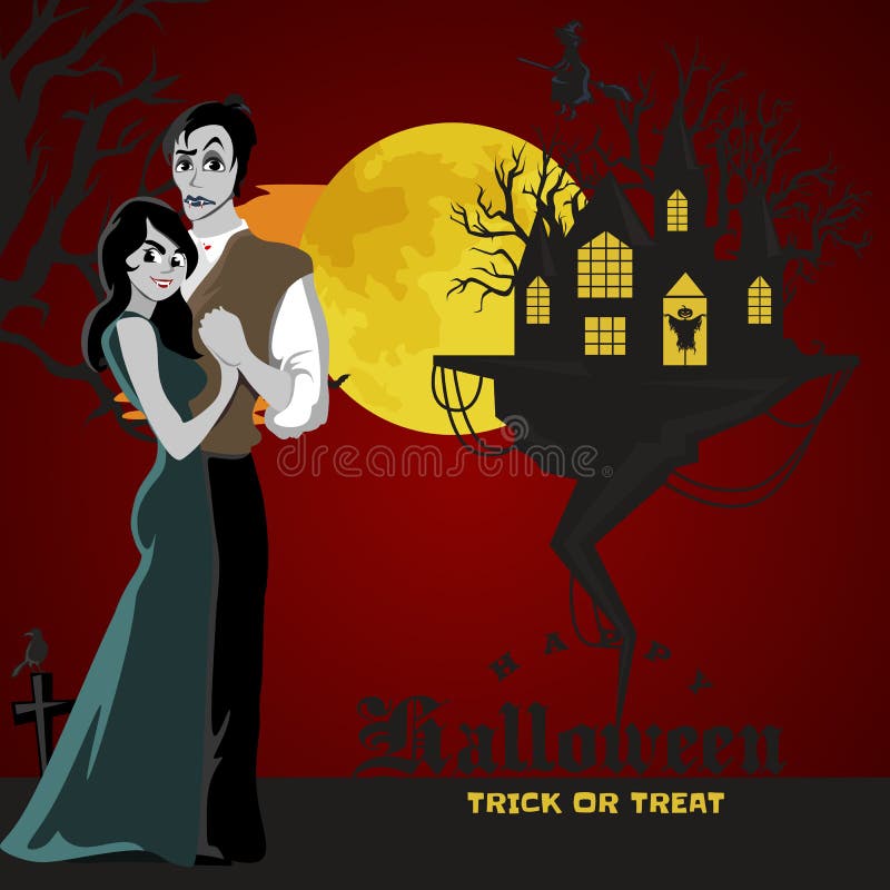 Vampire Couple Stock Illustrations – 361 Vampire Couple Stock  Illustrations, Vectors & Clipart - Dreamstime