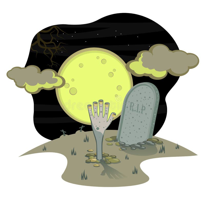 Halloween grave