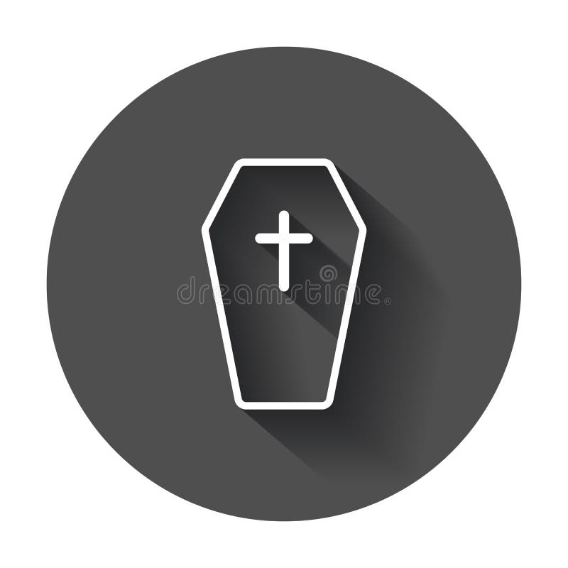 Download Halloween Grave Icon In Line Style. Gravestone Vector ...