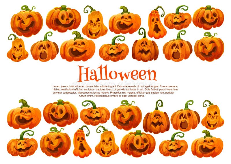 Halloween holiday pumpkin lantern festive banner