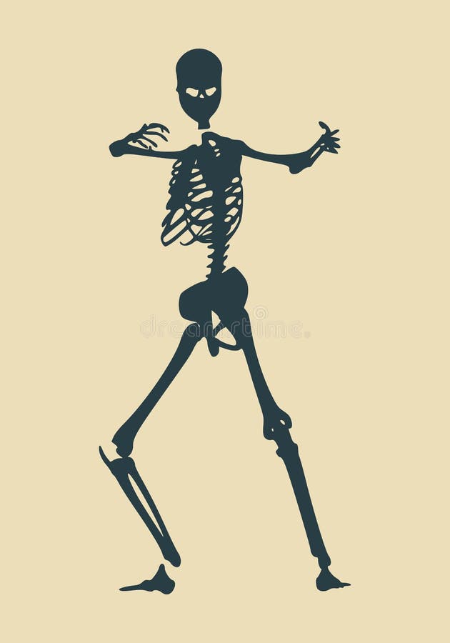 human skeleton drawing pose