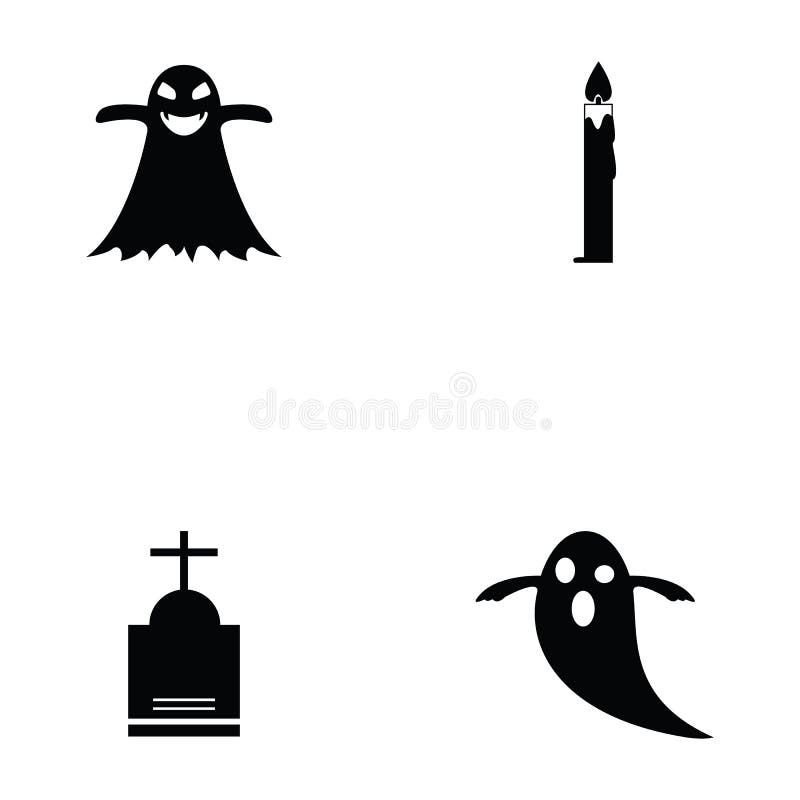 Halloween icon set stock vector. Illustration of candle 107348930