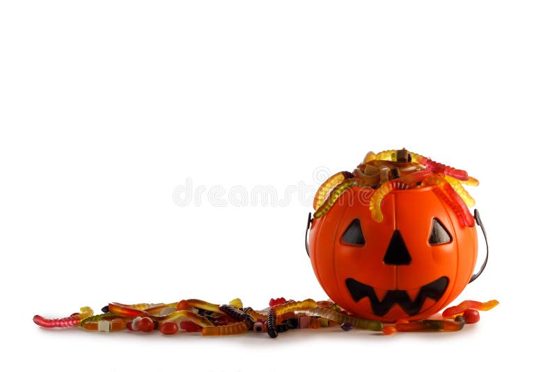 Halloween Jack O Lantern Candy Collector Stock Image - Image of ...