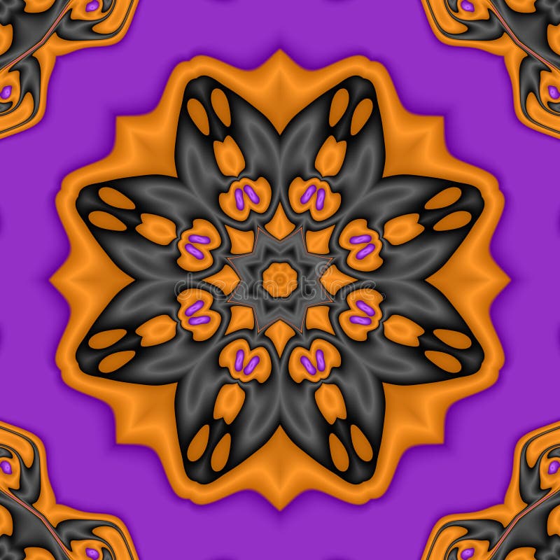 Halloween Kaleidoscope stock illustration. Illustration of fall 6085340