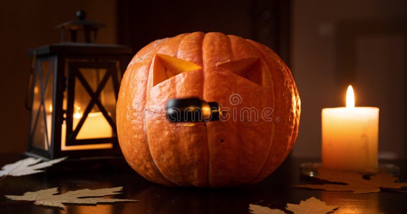 Halloween-Kürbis oder Jack o`Lantern